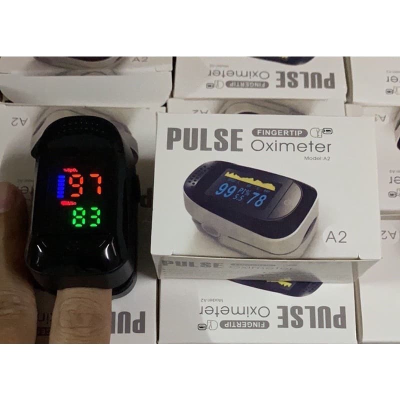 Sale A2LED เครื่องวัดออกซิเจน ปลายนิ้ว วัดออกซิเจนในเลือด Oxygen pulse fingertip oximeter ที่วัดออกซิเจน รูปที่ 3