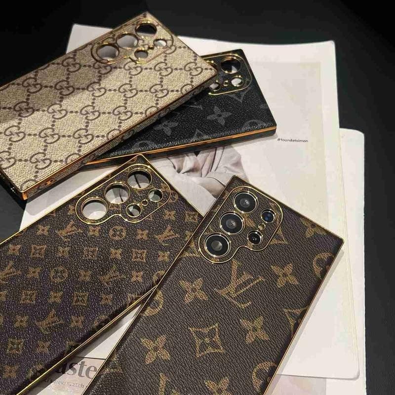 Fine PU หนังชุบกล้องฝาครอบป้องกันสําหรับ Samsung Galaxy S22 S23 S24 S25 Plus Ultra Mate 50 60 40 Pro Pura 70 Pro Ultra หรูหราฝาครอบโทรศัพท์ รูปที่ 8