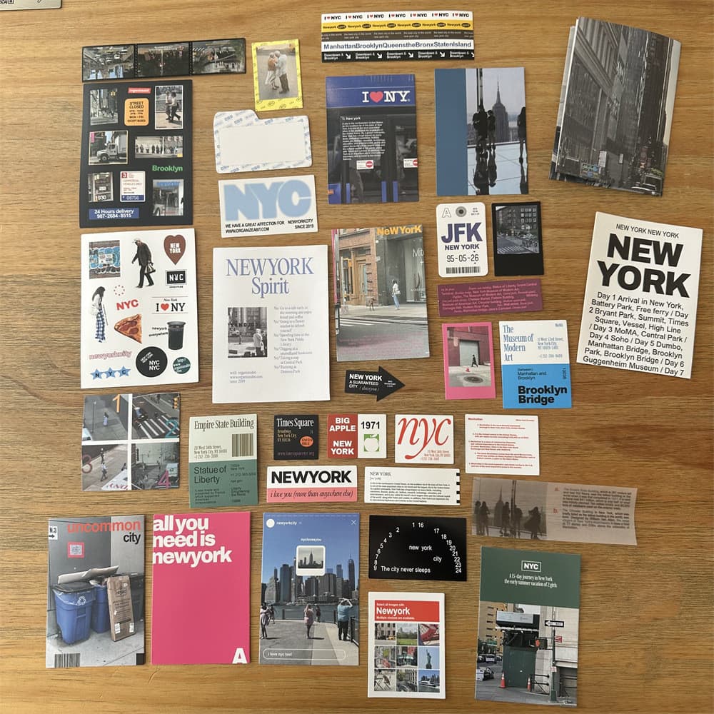 Travel Theme Sticker Pack Card Material Pack Handbook โทรศัพท์มือถือ iPad ตกแต่ง Photo Props รูปที่ 2