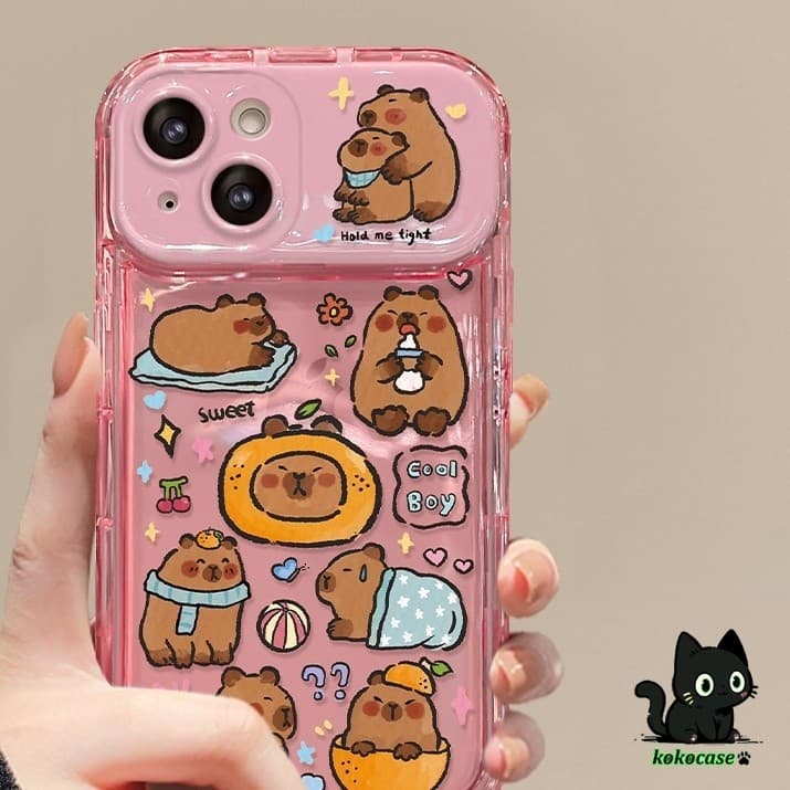 GOOD CASEสินค้า1บาท IPHONE 11 13 15 14 12 Pro Max 15 14 7 8 Plus X XR XS MAX หนูแฮมสเตอร์น่ารักพลิกกรณีโทรศัพท์กระจก รูปที่ 6