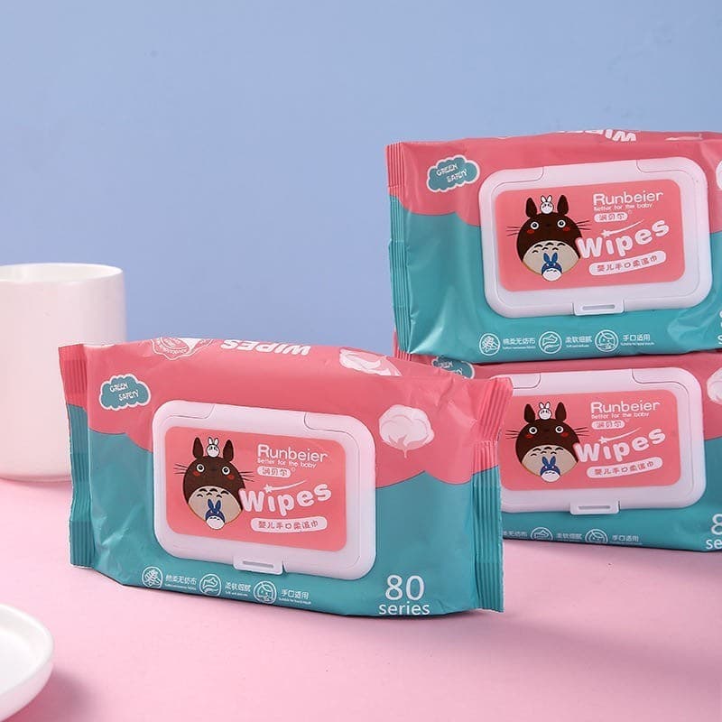 YTL ทิชชูเปียก ทิชชู่เปียกของเด็ก กระดาษเปียก Baby Wipes ผ้านุ่มชุ่มชื่น 1ห่อ80แผ่น รุ่น รูปที่ 1