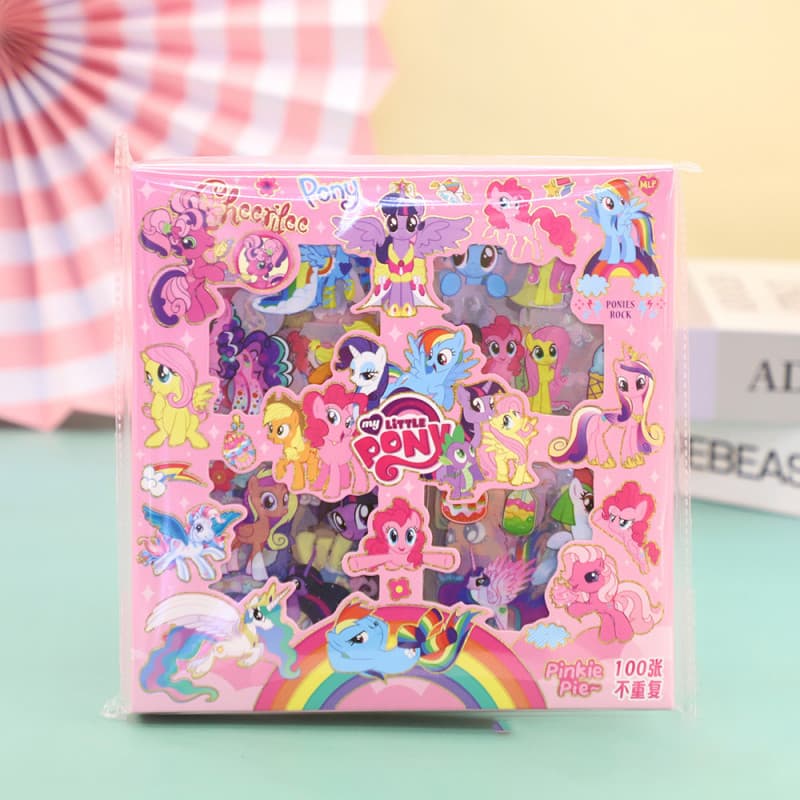 สติกเกอร์ My Little Pony 100pcs ลายการ์ตูน เหมาะกับของขวัญ สําหรับเด็กผู้หญิง สําหรับติดตกแต่งแล็ปท็อป รูปที่ 9