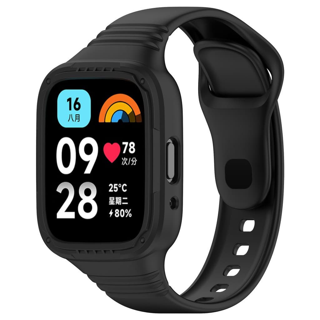 ซิลิโคนกีฬากรณีสายสำหรับ Redmi Watch 3 Active SmartWatch Xiaomi Mi Watch 3 Lite ปกวงป้องกันหน้าจอ รูปที่ 4