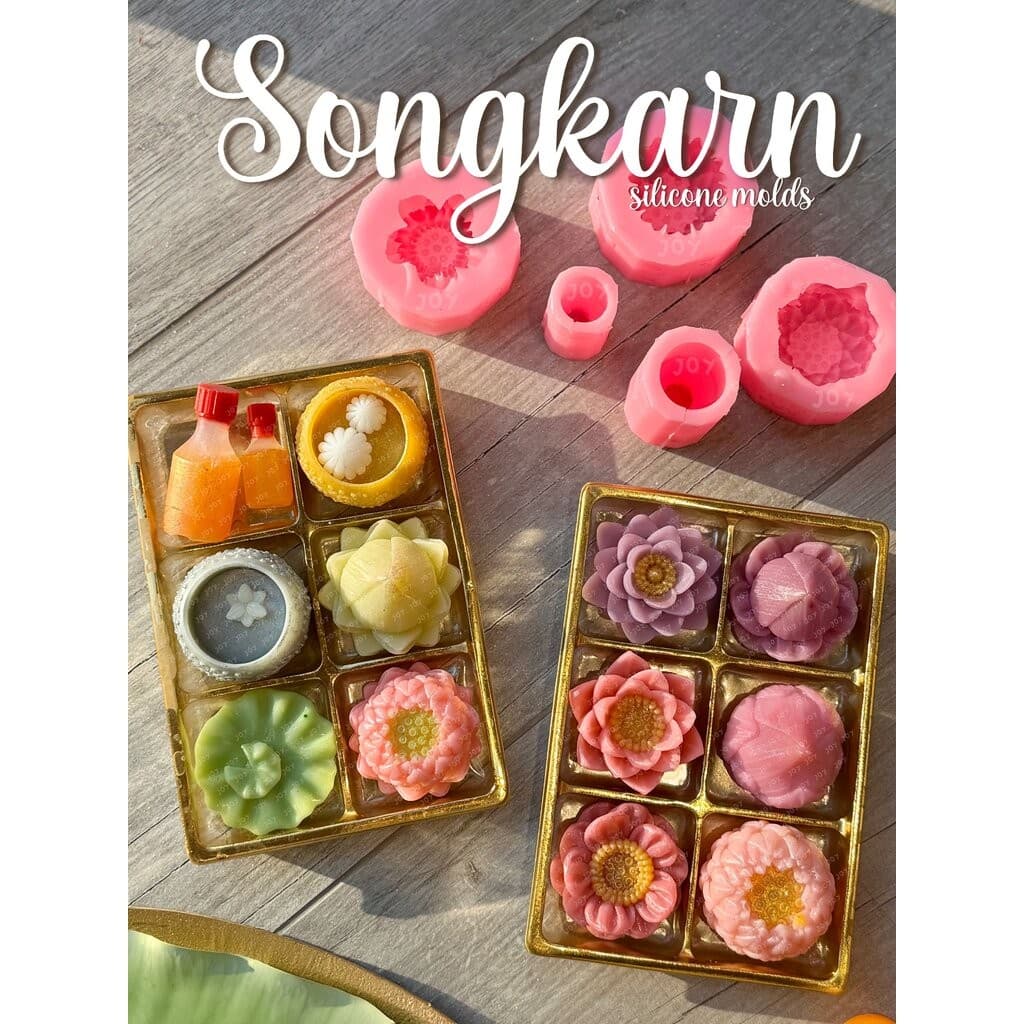 รวมแม่พิมพ์ดอกบัว ครบทุกแบบ หลายไซส์ ทำขนมได้ รูปที่ 9