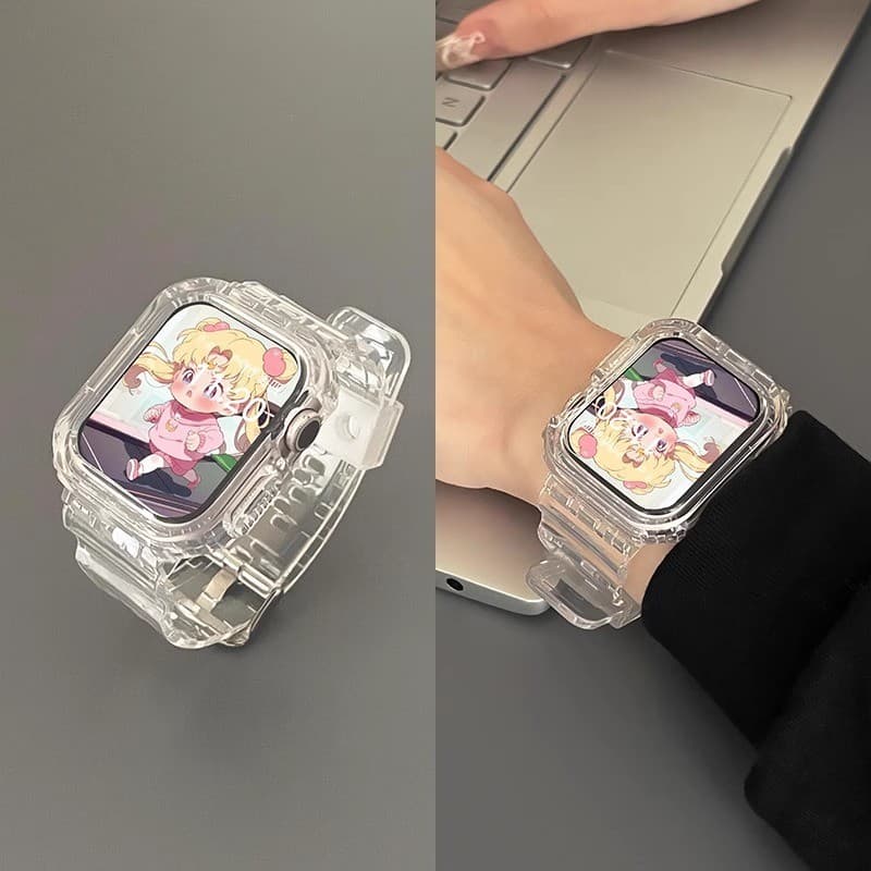 Clear Band + เคสสําหรับ Huawei Watch Fit 5 Fit 4 อุปกรณ์เสริมสายรัดโปร่งใสนุ่มเปลี่ยนสายนาฬิกาสําหรับ Huawei Watch fit3 Band รูปที่ 7
