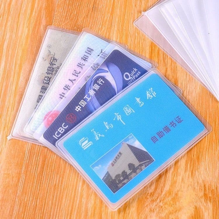 ซองใสใส่บัตร atm บัตรประชาชน กระเป๋าใส่บัตร ป้องกันรอยขีดข่วน การเสื่อมสภาพของบัตร รูปที่ 8