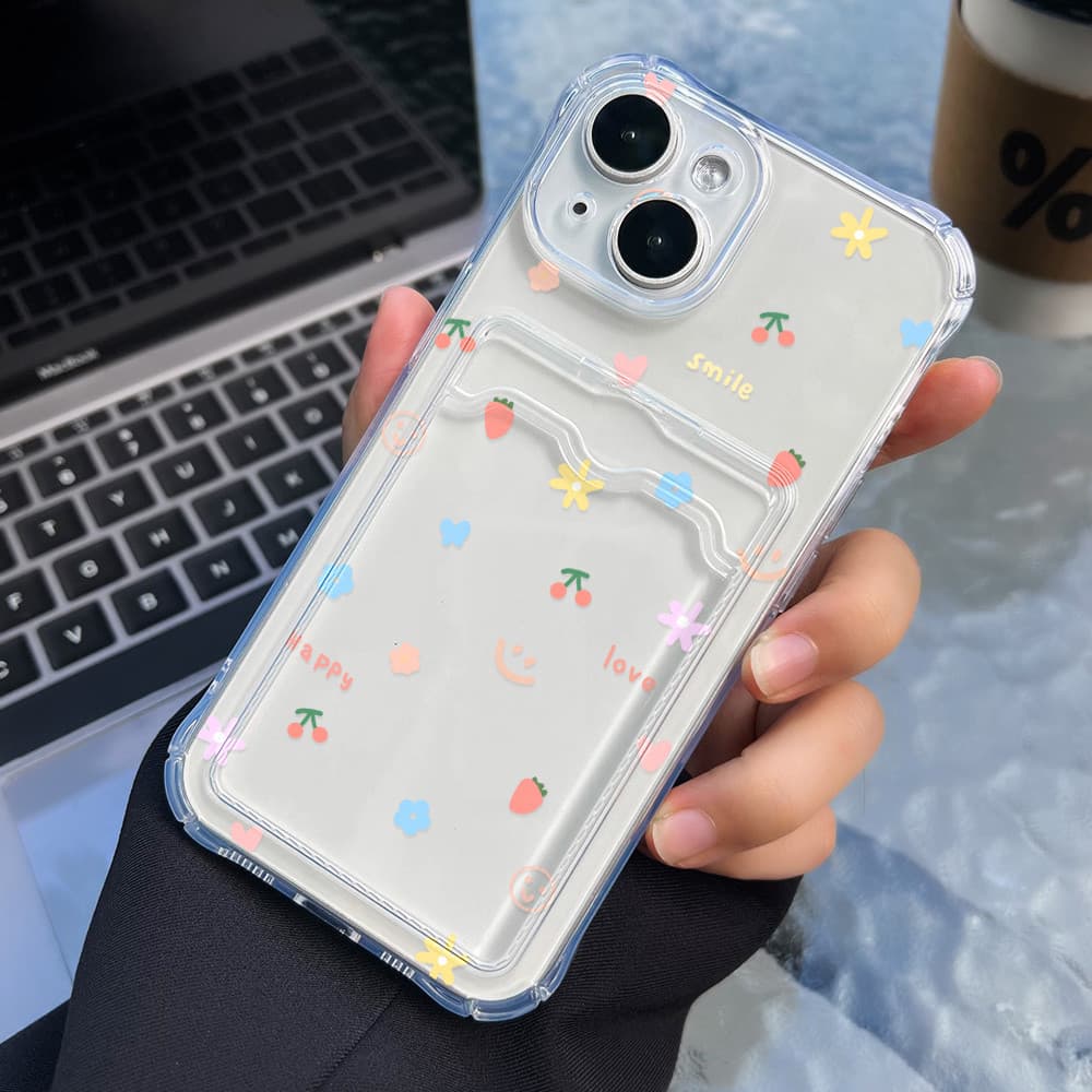 Card Holder เคส For iPhone 13 11 16 15 14 17 Pro Max Air 12 XR X Xs 7 8 Plus 16promax 15promax TPU เคสโทรศัพท์มือถือ รูปที่ 5