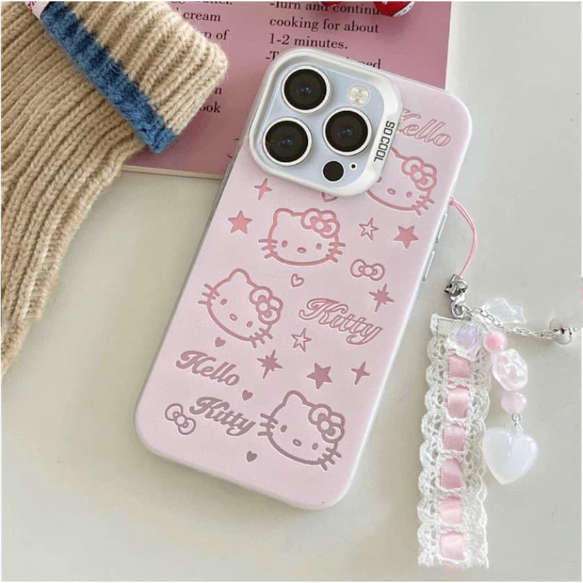 MD| เคส สำหรับ Vivo S1 Pro T4X Y04 Y19S Y28 Y29 Y29S Y38 Y39 Y73 Y200 V20 V21E V23 V23E V25 V25E V27 V27E V29 Lite V29E V30 V30E V40 Pro V50 V60 Lite สีเงินการ์ตูนเต็มจอคิตตี้รูขนาดใหญ่เคสโทรศัพท์ป้องกันการตก รูปที่ 1