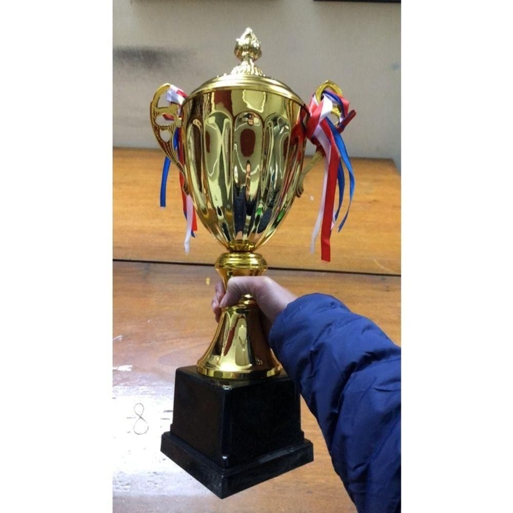 RIPPL ถ้วยเล็ก รุ่นโลหะ พร้อมฝาปิด สําหรับเกมกีฬา โรงเรียน ทีม แข่งขัน รูปที่ 9
