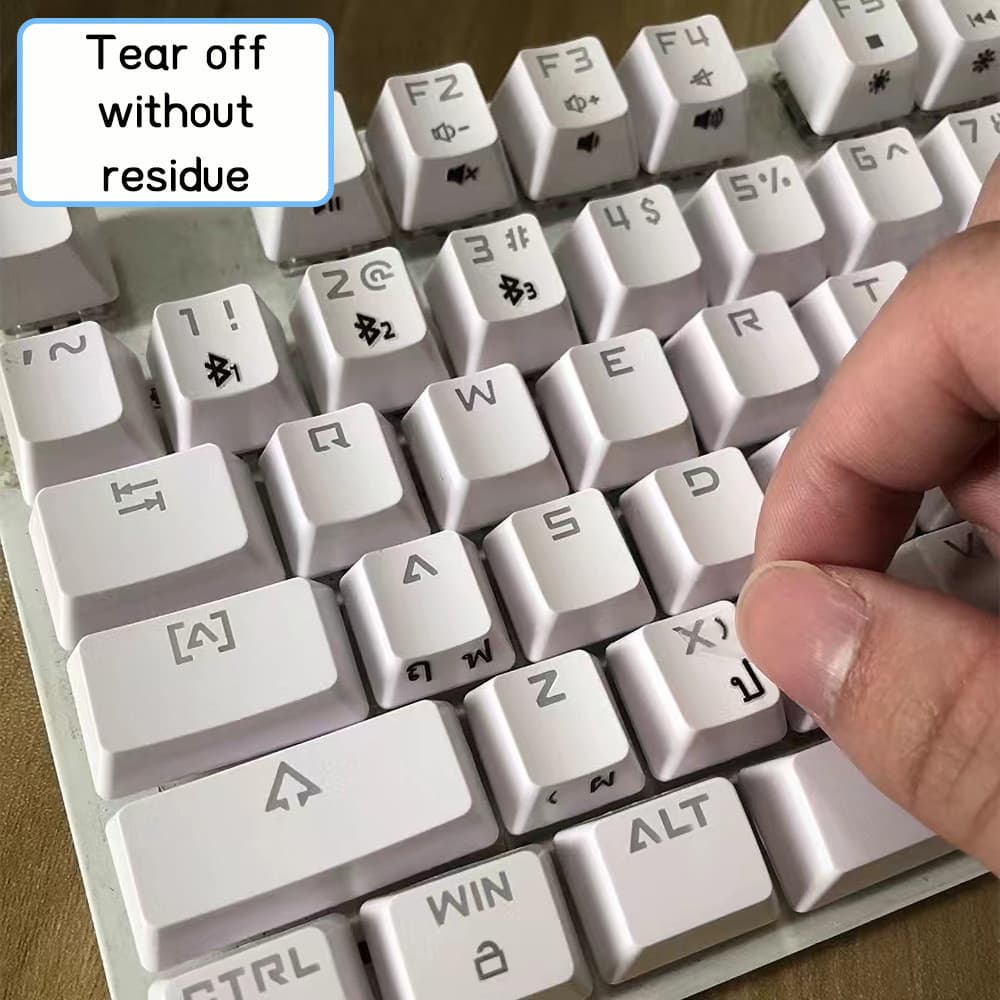 THสติกเกอร์ภาษาไทย สติกเกอร์คีย์บอร์ดภาษาไทย Sticker Keyborad Thai / English สำหรับติดคีย์บอร์ด สติกเกอร์คีย์บอร์ด รูปที่ 2