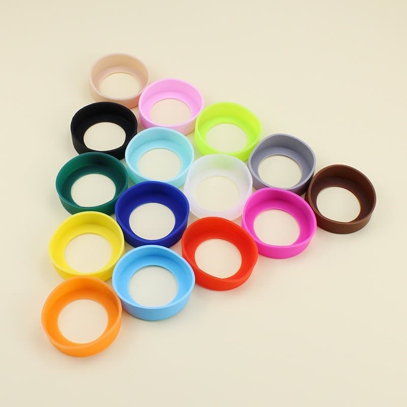 6.5/7/7.5/8 ซม./8.5 ซม.ซิลิโคนที่วางแก้ว Coaster ขวดน้ําป้องกันกรณี รูปที่ 5