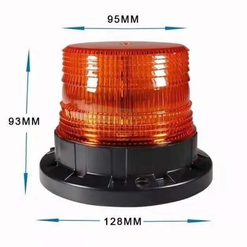 ไฟไซเรนติดหลังคา สีเหลือง.สีแดง ปรับได้ 1แบบ led high powerbeacon ฐานแม่เหล็ก สีเหลือง รุ่น 013 งานดีมากใช้ไฟ 12V รูปที่ 3