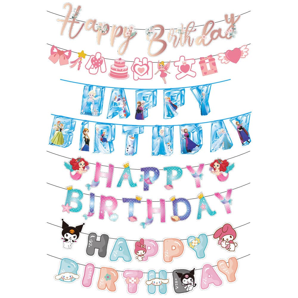 ป้ายวันเกิด HBD1 แบนเนอร์ตกแต่งงานเลี้ยง แบนเนอร์วันเกิด ป้ายห้อยตกแต่งงานวันเกิด Happybirthday รูปที่ 2