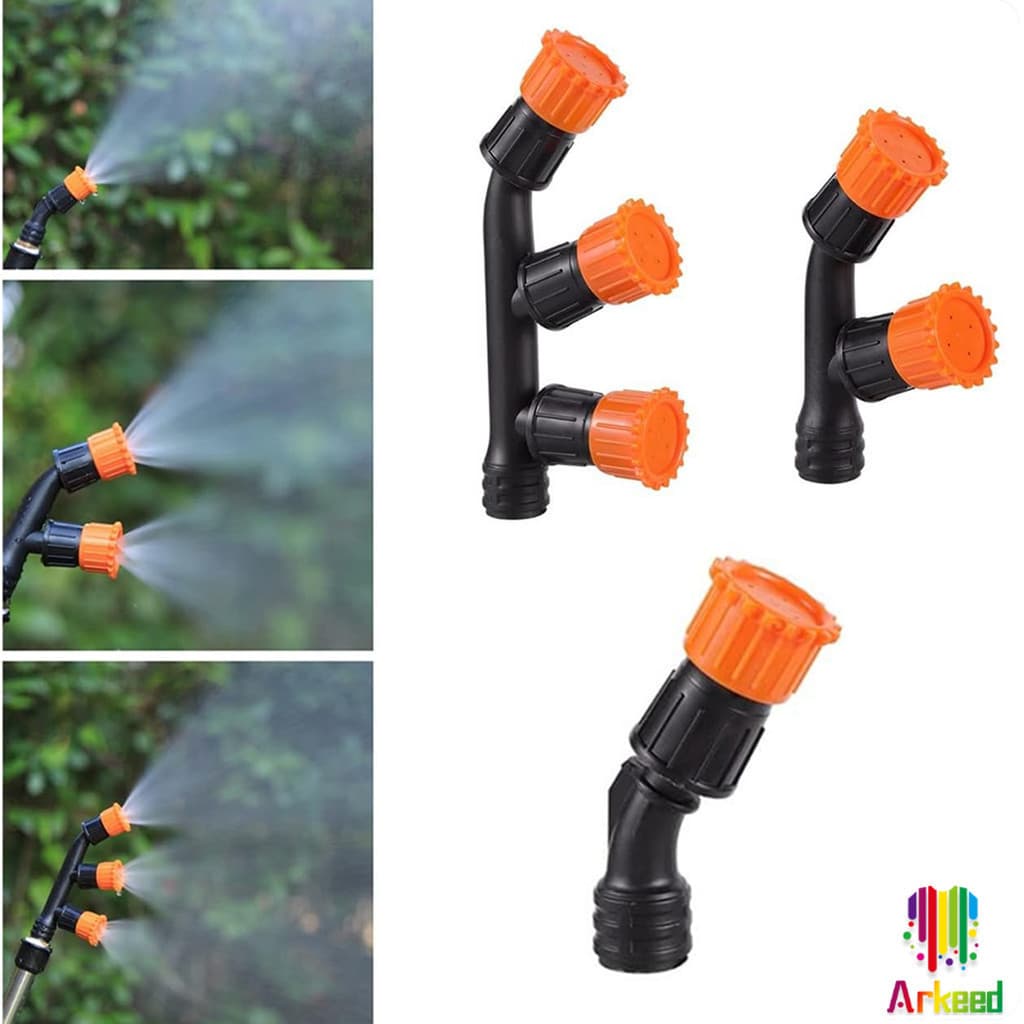 Arkeed 1 ชิ้น หัวพ่นยา หัวงอสีส้ม เกลียวทองเหลือง เครื่องมือทำสวน Spray Nozzle รูปที่ 3