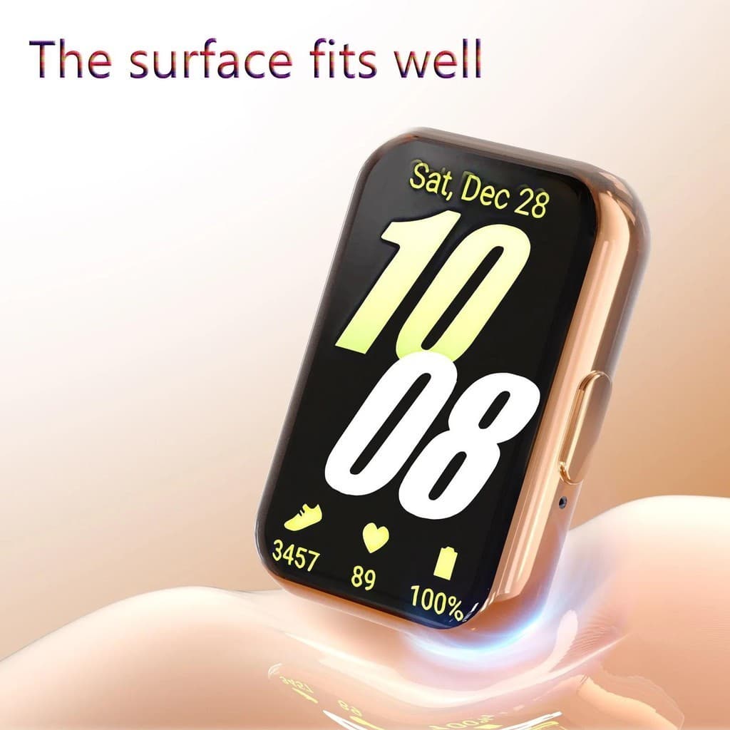 เคส TPU สําหรับ Samsung Galaxy Fit 3 All-around Soft Screen Protector ฝาครอบป ้ องกันฟิล ์ มสมาร ์ ทนาฬิกากันชนอุปกรณ ์ เสริมสําหรับ Samsung Fit 3 / Huawei Band 11 รูปที่ 4