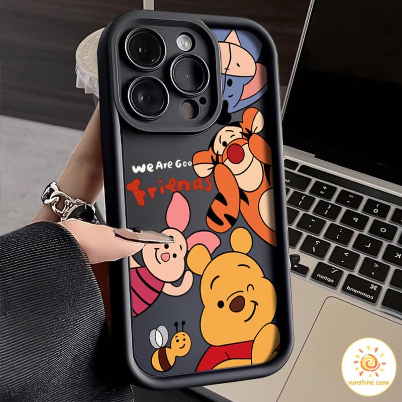 ลายการ์ตูนครอบครัวการ์ตูนหมี เคสสำหรับไอโฟน11 For iPhone12 13 14 15Pro MAX X XS XR XS 6 7 8Plus SE2020 เคสโทรศัพท์ รูปที่ 4