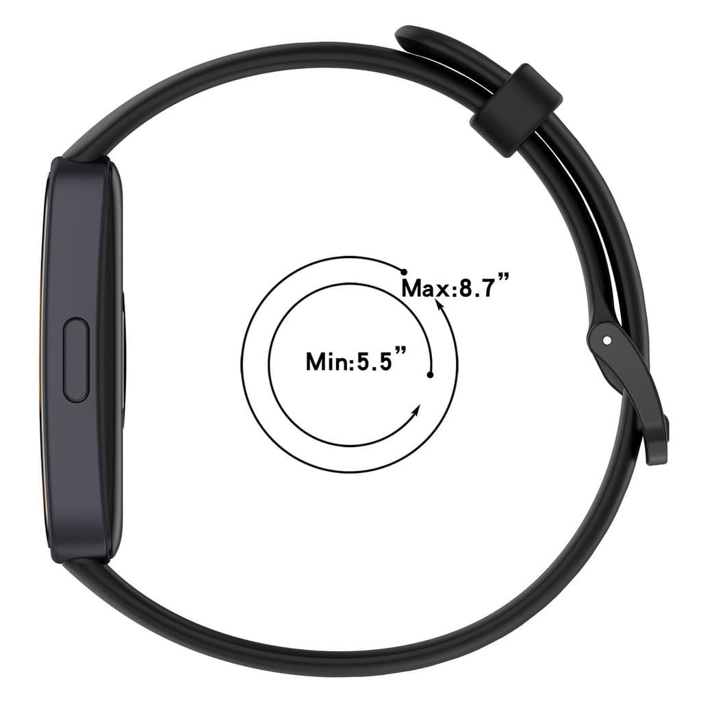 สายนาฬิกาข้อมือซิลิโคน แบบนิ่ม สําหรับ Huawei band 10 9 8 รูปที่ 5