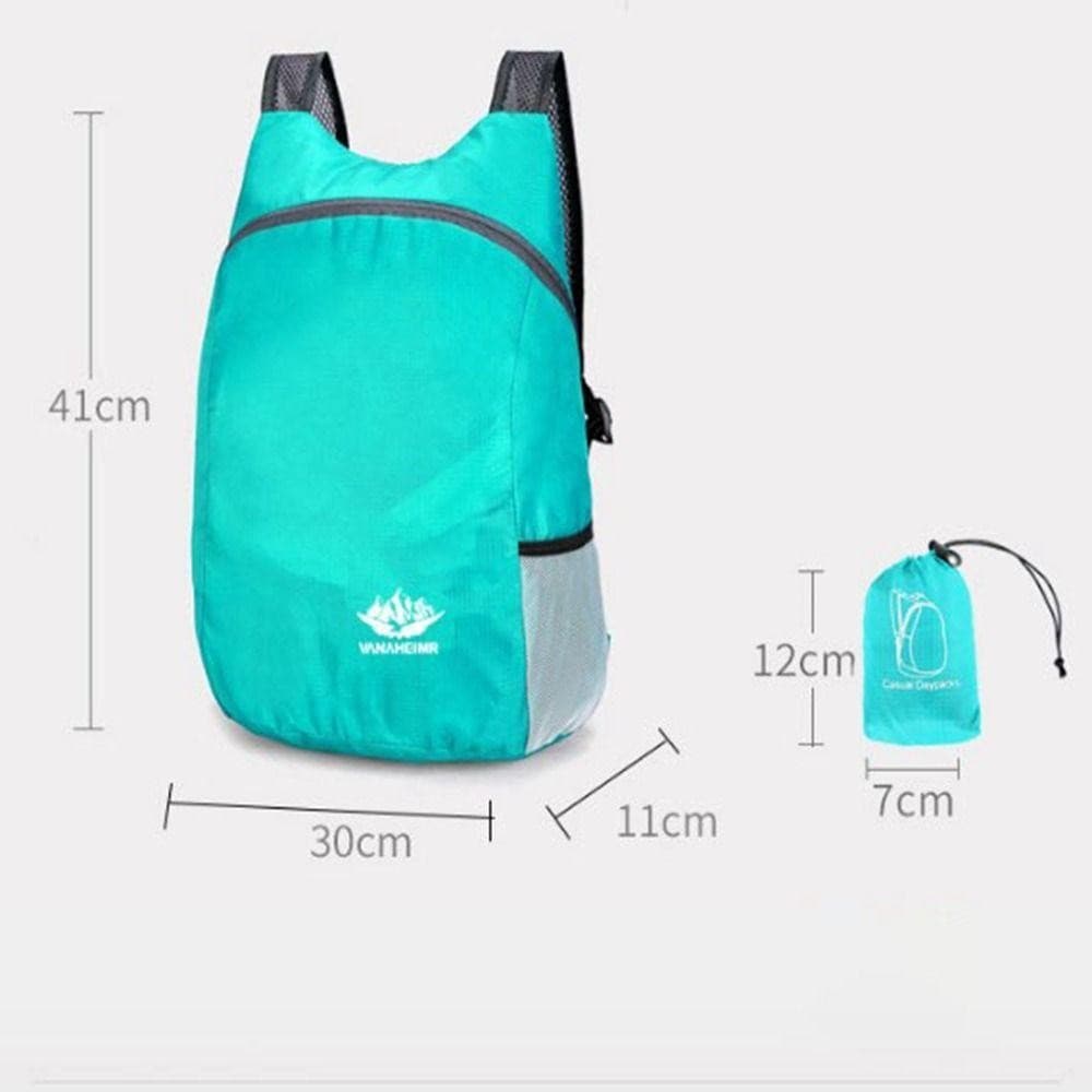 Tonfashion กระเป๋าเป้สะพายหลังน้ําหนักเบา Packable 8 สีพับได้ Ultralight ผู้ชายผู้หญิง Daypacks รูปที่ 2