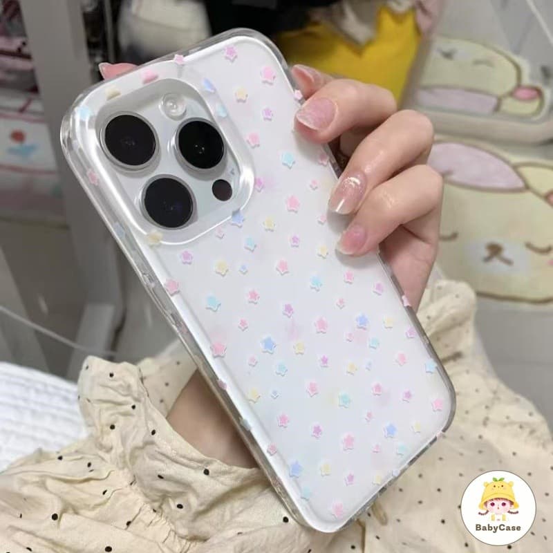 เคส Samsung A14 A05S A06 A05 A15 A12 A13 A03 A04 A23 A51 A50 A53 A33 A54 A34 A24 A32 A20 A04 A30 ปกอ่อนดาวสดสีสันสดใส รูปที่ 9