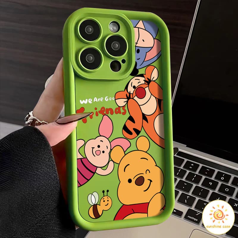 ลายการ์ตูนครอบครัวการ์ตูนหมี เคสสำหรับไอโฟน11 For iPhone12 13 14 15Pro MAX X XS XR XS 6 7 8Plus SE2020 เคสโทรศัพท์ รูปที่ 5