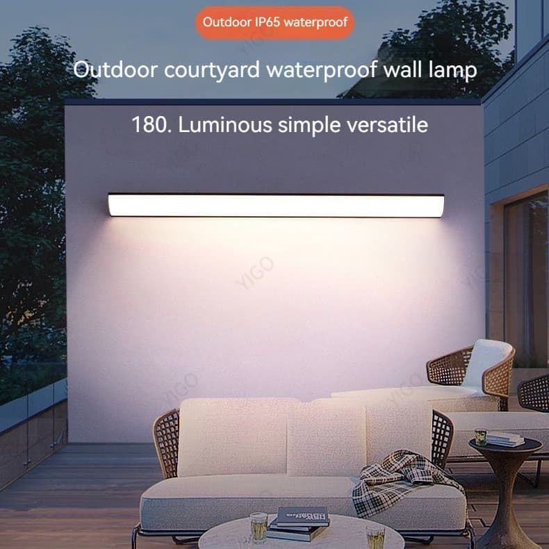 IP65 LED โคมไฟติดผนังกันน้ำกลางแจ้ง/โคมไฟผนัง ระเบียง LED โคมไฟติดผนังกลางแจ้ง/วิลล่าสวนกันน้ำ ไฟติดผนัง รูปที่ 4