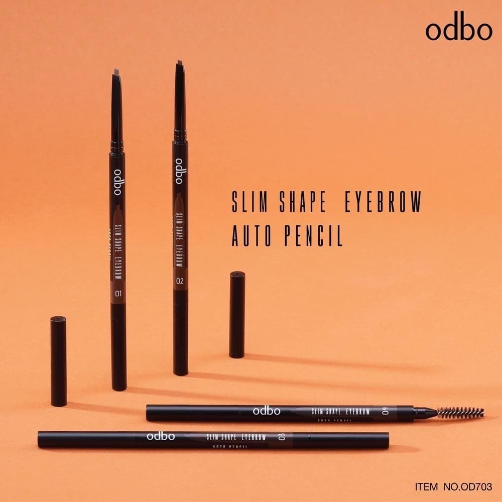 แท้/ถูกที่สุด/ไลฟ์ทุกวันOD703 Slim Shape Eyebrow Auto Pencil 0.1g. โอดีบีโอ สลิม เชป อายบราว ออโต้ เพ็นซิล ดินสอเขีย รูปที่ 2