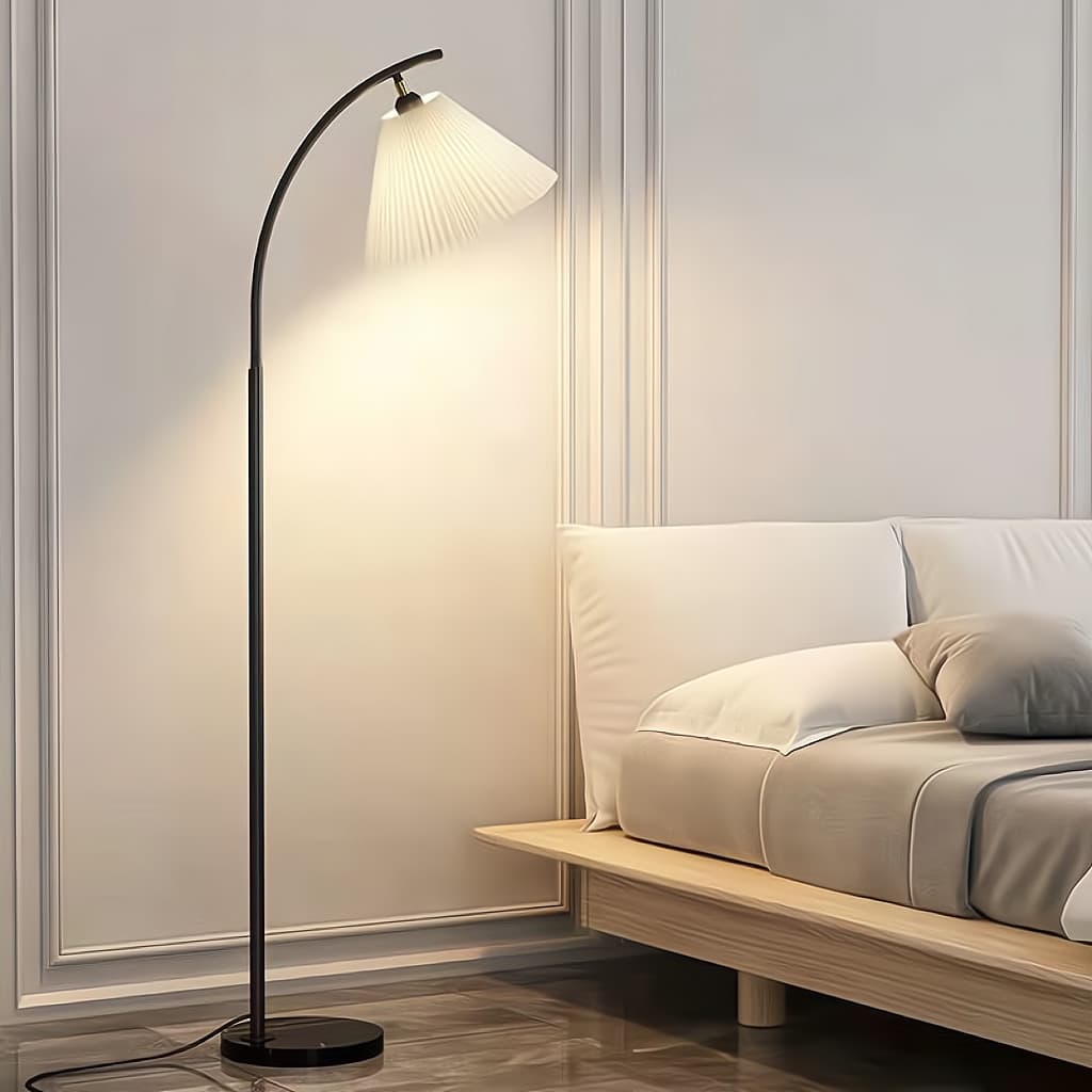 LICOโคมไฟIKEA โคมไฟตั้งพื้นแบบพับเก็บ ปรับหัวได้ หลอดไฟ3สี รูปที่ 1