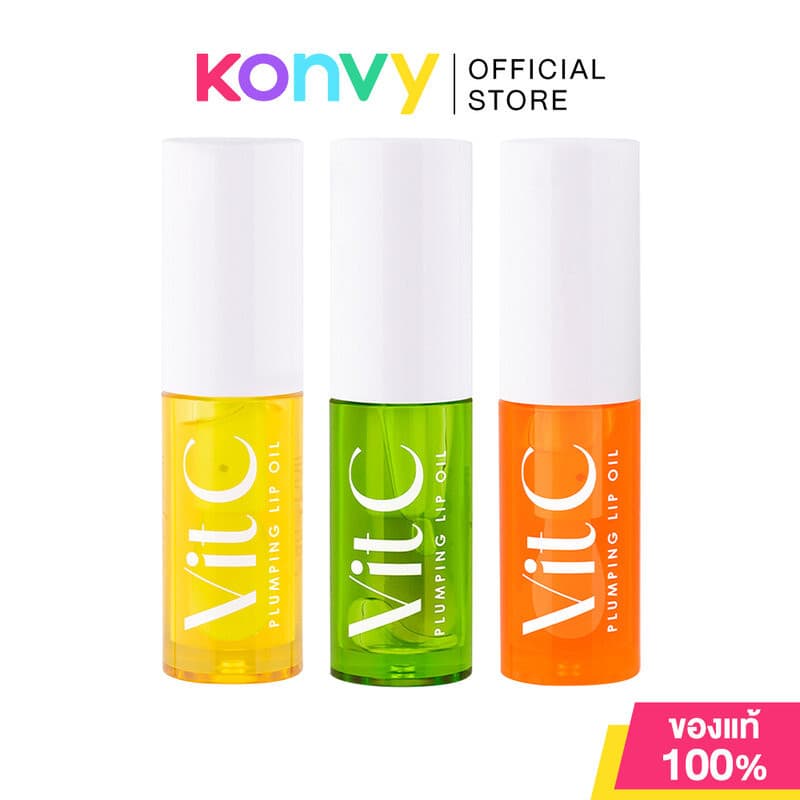 Cathy Doll Vit C Plumping Lip Oil 2.4g เคที่ ดอลล์ ลิปออยล์บำรุงริมฝีปาก รูปที่ 1