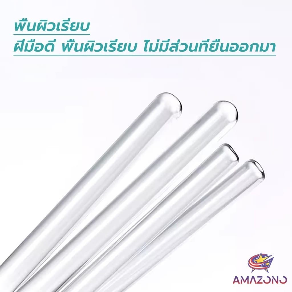Amaz แท่งแก้วคนสาร ขนาด 10, 20, 30cm สำหรับวิทยาศาสตร์ ห้องปฏิบัติการ วิทยาศาสตร์ศึกษา glass stirring rod รูปที่ 3