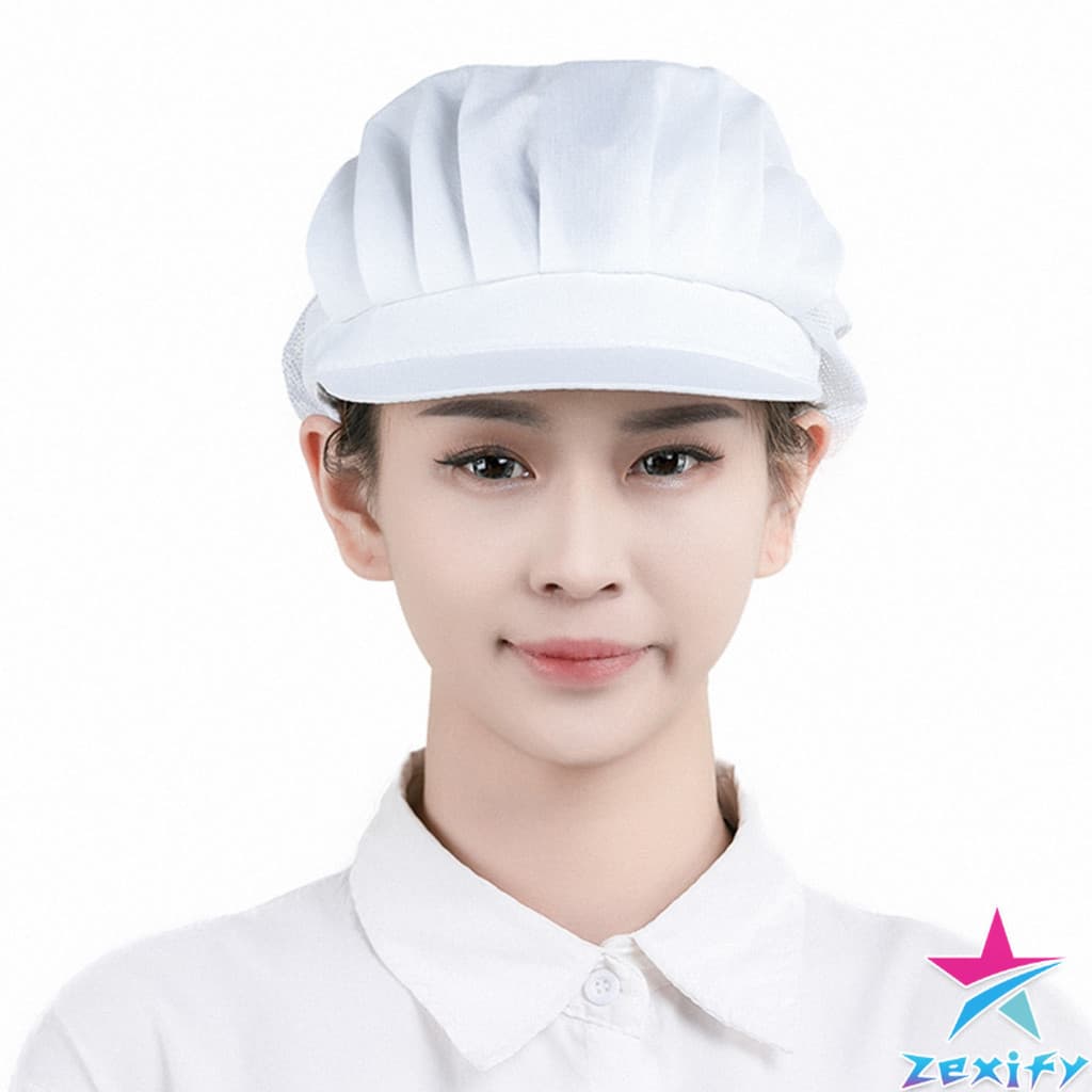ZXF หมวกเชฟ ป้องกันฝุ่น หมวกผ้าผม สำหรับทำอาหาร งานโรงงาน Chef Cap รูปที่ 6