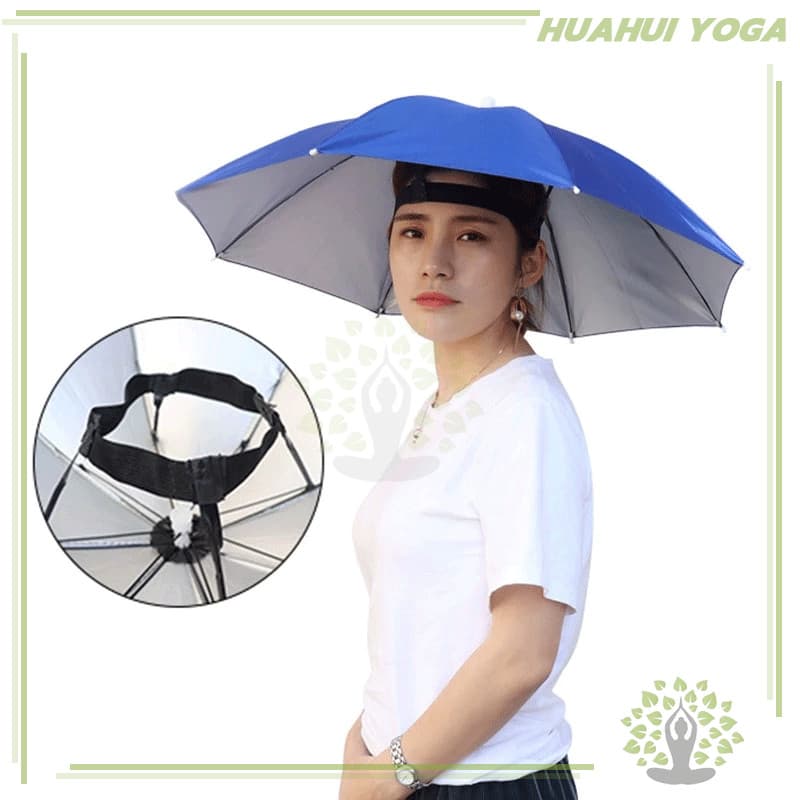 ลากันแดดป้องกันรังสียูวีSun Shade หมวกกลางแจ้งร่มพับตกปลา หมวกขนาดใหญ่สำหรับใช้ในบ้าน รูปที่ 8