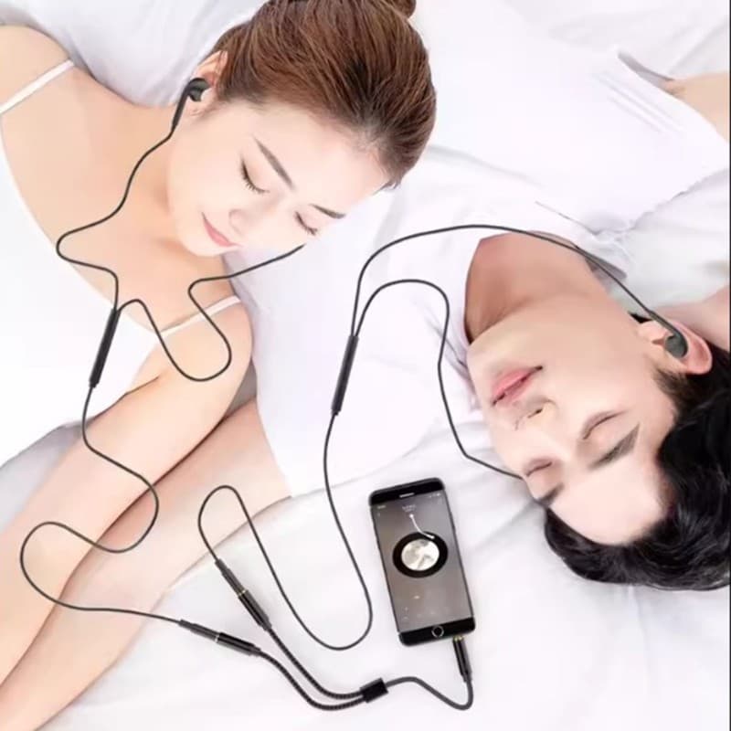Bloss สเตอริโอ AUX สายไฟ 3 5 มม.ชาย 3 5 มม.ตัวเชื่อมต่อหญิง AUX อะแดปเตอร์สาย Converters Splitter สาย 30 ซม.ยาว รูปที่ 9