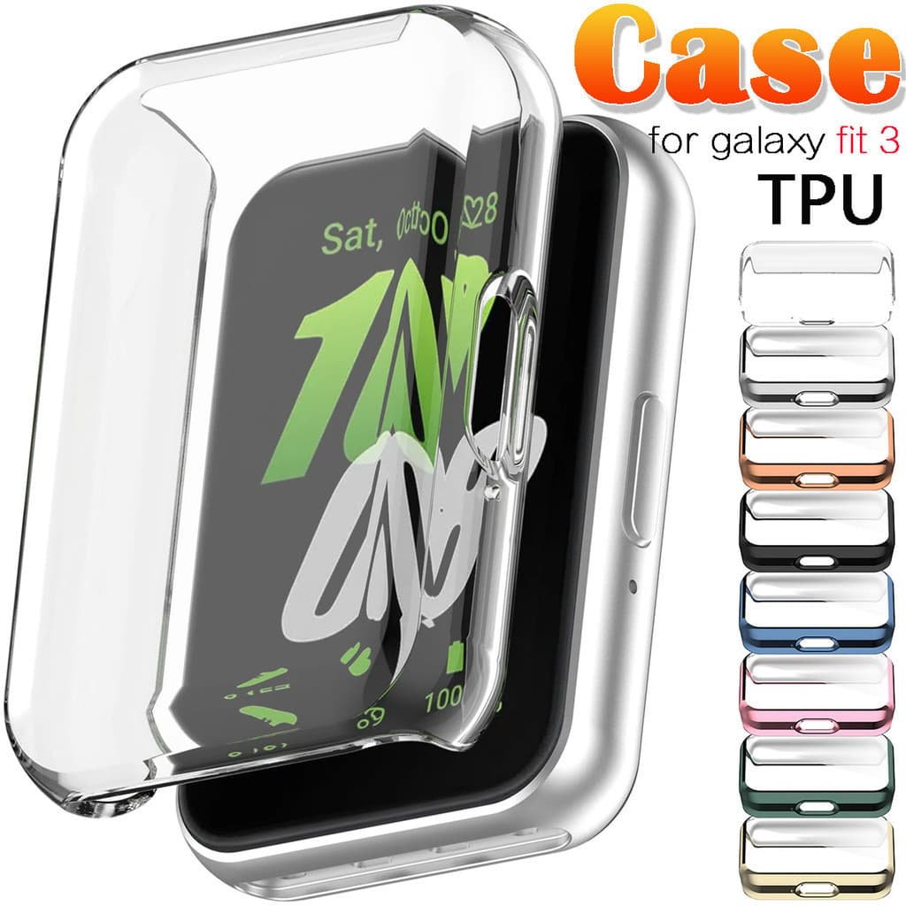 เคส TPU สําหรับ Samsung Galaxy Fit 3 All-around Soft Screen Protector ฝาครอบป ้ องกันฟิล ์ มสมาร ์ ทนาฬิกากันชนอุปกรณ ์ เสริมสําหรับ Samsung Fit 3 / Huawei Band 11 รูปที่ 1