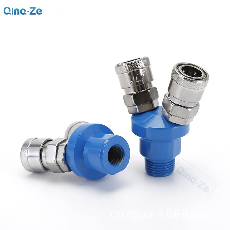 พร้อมสต็อกเครื่องอัดอากาศ Manifold 2 ทาง 3 ทาง Quick Connect Multi Hose Coupler ข้อต่อข้อต่อ รูปที่ 6