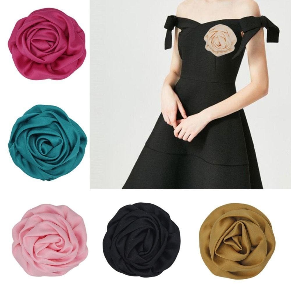 เข็มกลัดลายดอกไม้แบบม้วน ขนาด 7CM สำหรับตกแต่งเสื้อผ้า DIY และแฮนด์เมด รูปที่ 3
