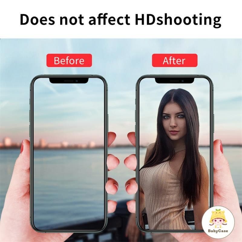ฟิล์มเลนส์ต่อต้านรอยขีดข่วน iPhone 11 15 12 13 16 14 Pro Max 7Plus 8Plus XR 7 8 14 15 16 Plus X Xs Max SE 2020 รูปที่ 7