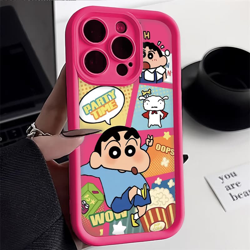 COD-ในไทยเคสน่ารัก นำไปใช้กับ IPhone 11 XR 7 8 Plus 15 14 13 12 Pro MAX X XS MAX SE TPU เคสโทรศัพท์มือถือครยอนชินจังกิ รูปที่ 7