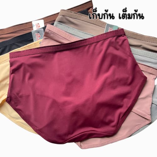 MN - PP 5662 ผ้ามัน นิ่ม ลื่น กางเกงใน Sister hood กางเกงชั้นใน ไซส์ใหญ่ รูปที่ 6