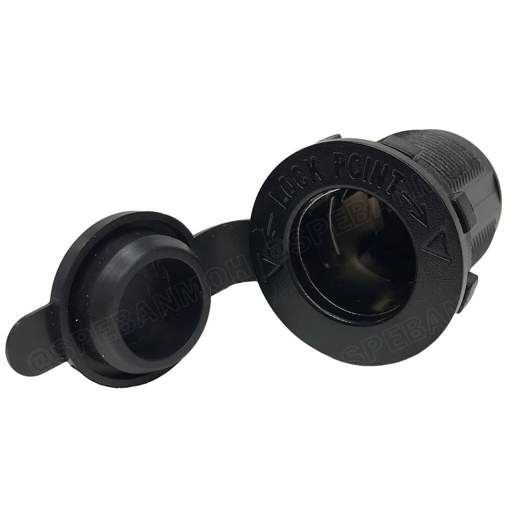 CLTF-006 เต้ารับ DC Socket 12V 24V 20A Max สำหรับปลั๊กจุดบุหรี่ Cigarette Lighter Socket with protective ca... รูปที่ 2