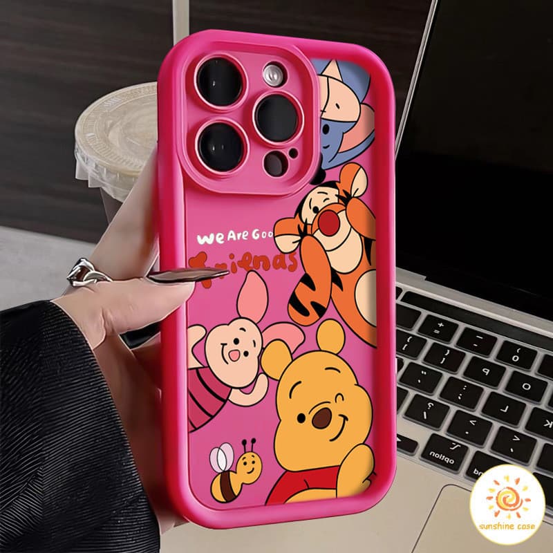 ลายการ์ตูนครอบครัวการ์ตูนหมี เคสสำหรับไอโฟน11 For iPhone12 13 14 15Pro MAX X XS XR XS 6 7 8Plus SE2020 เคสโทรศัพท์ รูปที่ 2