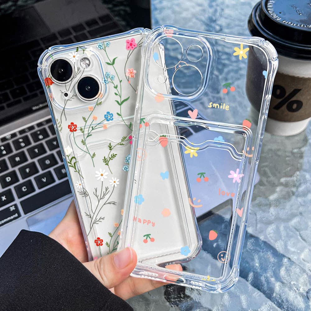 Card Holder เคส For iPhone 13 11 16 15 14 17 Pro Max Air 12 XR X Xs 7 8 Plus 16promax 15promax TPU เคสโทรศัพท์มือถือ รูปที่ 3