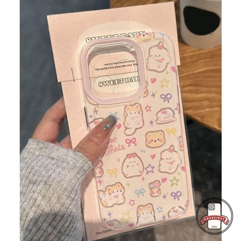 การ์ตูนลูกแมวลูกแมวน่ารักโบว์โบว์กราฟิติ เคส Redmi 15 14 C 13C 9A 12C 10C 13 12 10A 9C 10 Note 14 12 9 11s 10 13 Pro รูปที่ 2