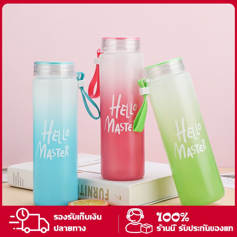ทำจากวัสดุPET/ กระบอกน้ำพลาสติก กระบอกน้ำดื่มBOTTLEแบบหนา 480ml รูปที่ 1