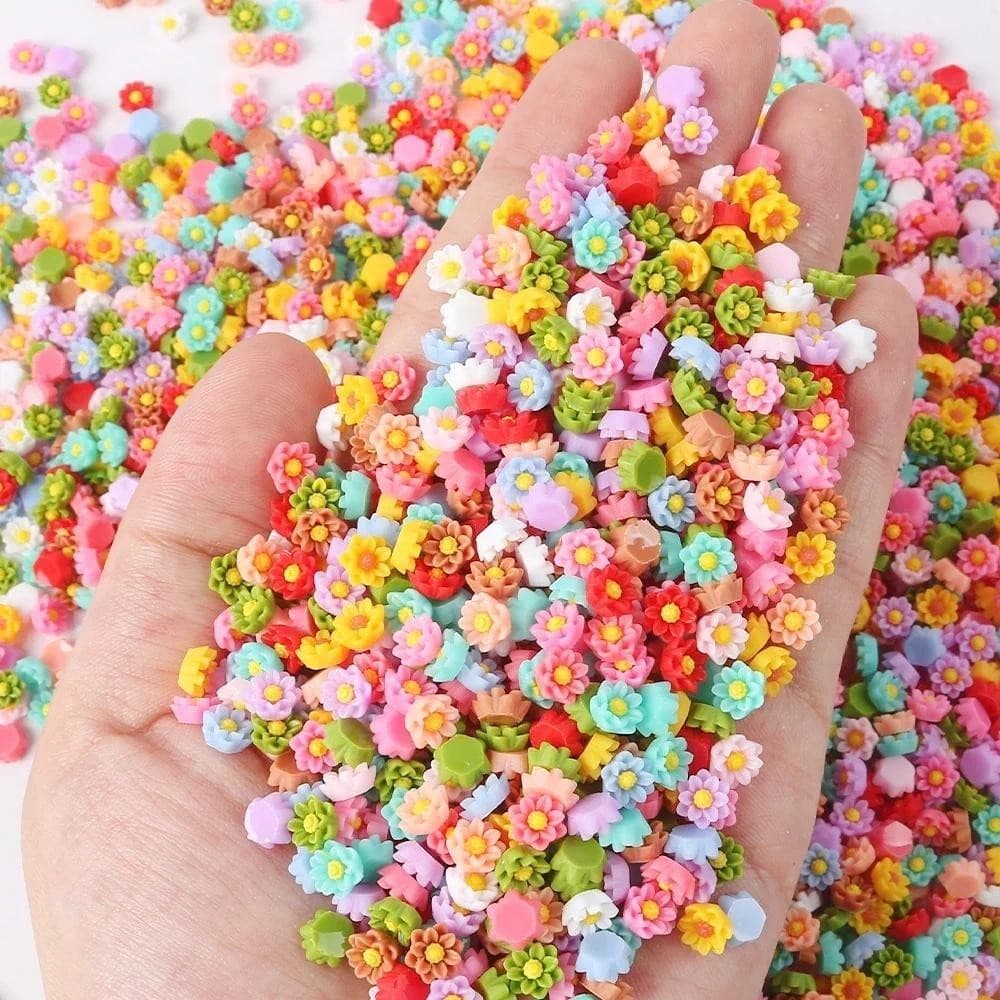 100pcs 3D เรซิ่น Magritte เล็บ Charms Rhinestones การ์ตูนดอกไม้อุปกรณ์ตกแต่งเล็บอุปกรณ์เครื่องประดับ DIYSupplies รูปที่ 6