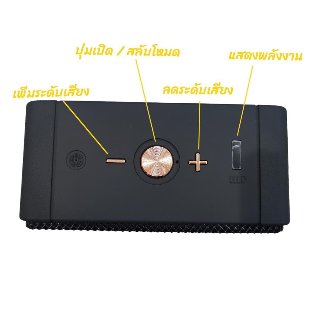 ลำโพงไร้สายบลูทู ธ กลางแจ้งลำโพงแบบพกพาบ้านร็อคลำโพงวูฟเฟอร์ขนาดกะทัดรัดคุณภาพเสียงสูงพร้อมที่จับลำโพงพกพา รูปที่ 7