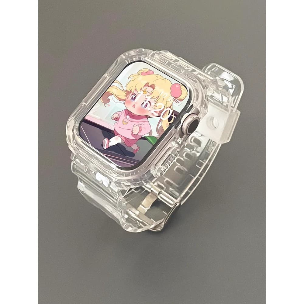 Clear Band + เคสสําหรับ Huawei Watch Fit 5 Fit 4 อุปกรณ์เสริมสายรัดโปร่งใสนุ่มเปลี่ยนสายนาฬิกาสําหรับ Huawei Watch fit3 Band รูปที่ 2