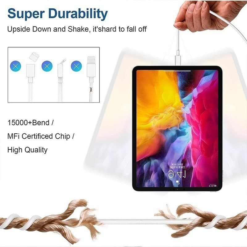 6/7/10a Type C Cable Fast Charging สาย USB / สายชาร์จโทรศัพท์สายไฟสําหรับ Type-C / Extra Long Data Line รูปที่ 7