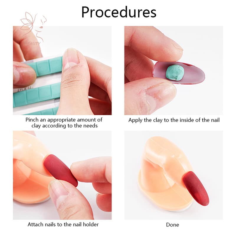 ขาตั้งเล็บกาวปลอดสารพิษ Plasticine Clay Fix กาวเครื่องมือทําเล็บ {TH} รูปที่ 2