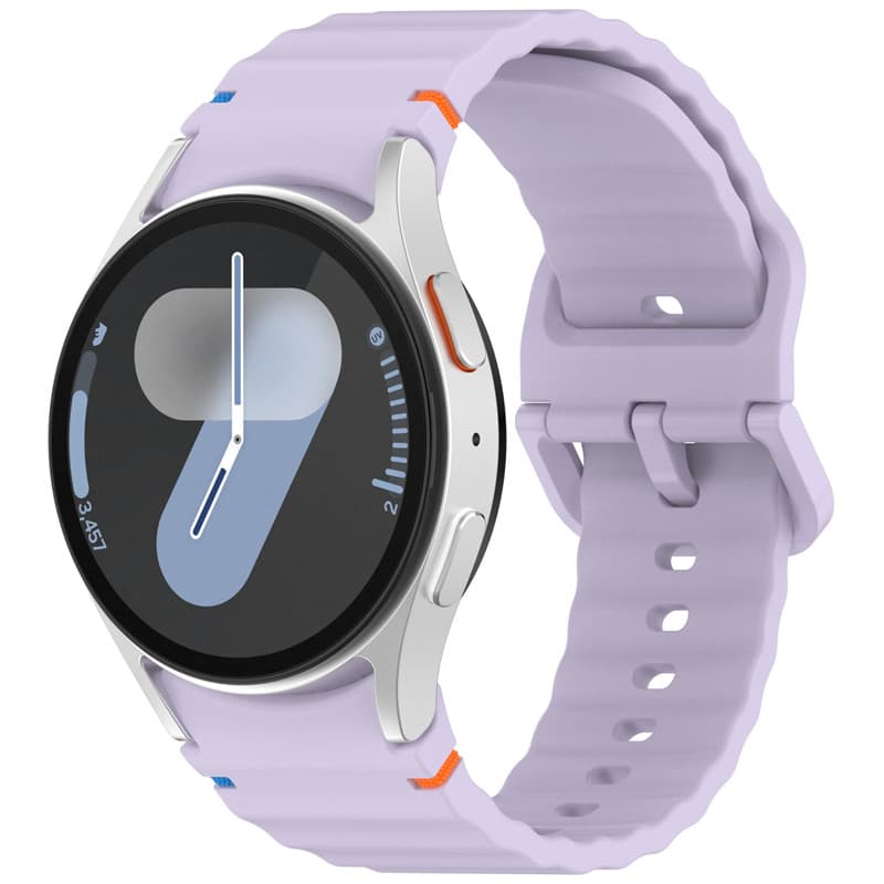 เหมาะสำหรับSamsung Galaxy Watch 7 6 5 4 classicWatch 5 pro สายนาฬิกาซิลิโคน 40mm/44mm สายนาฬิกาใหม่ล่าสุด กันน้ำและทนทาน รูปที่ 8