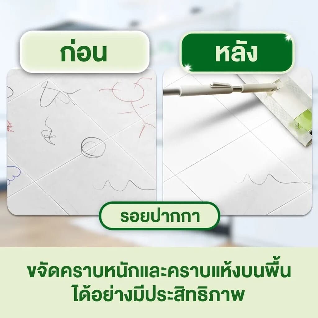 ผ้าเช็ดพื้นชนิดเปียก 3M Scotch-Brite Floor Wet Wipes ผ้าหนานุ่มพิเศษใช้ได้ทั้งสองด้าน ขนาด 28.5x22 ซม บรรจุ 24 แผ่น/pack รูปที่ 5